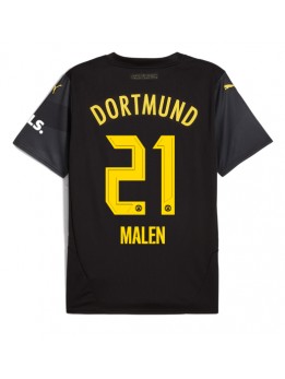 Borussia Dortmund Donyell Malen #21 Replika Borta Kläder 2024-25 Kortärmad